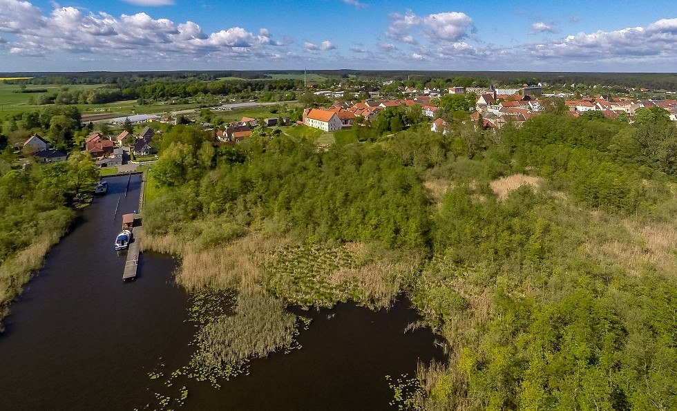 Wesenberg aus der Vogelperspektive // &copy; Mecklenburgische Kleinseenplatte Touristik GmbH