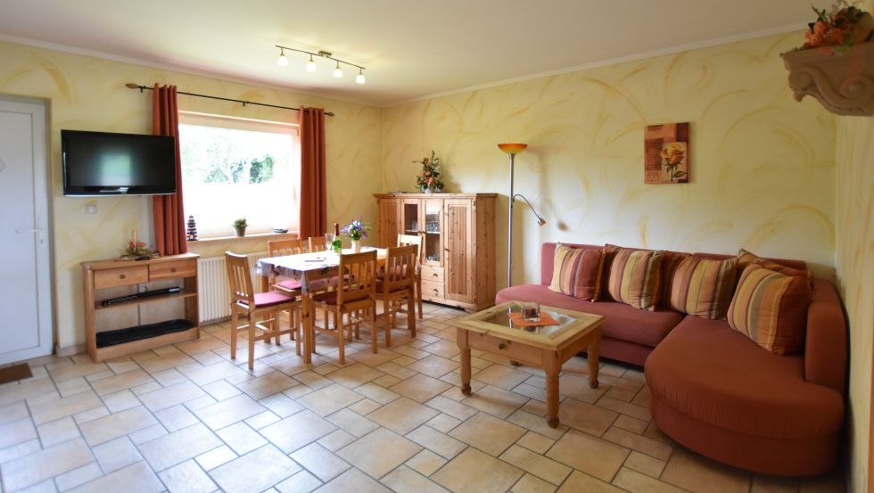 Wohnbereich des Doppelferienhauses La Casa, © Sischka & Sischka GbR Wohnbereich des Doppelferienhauses La Casa, © Sischka & Sischka GbR