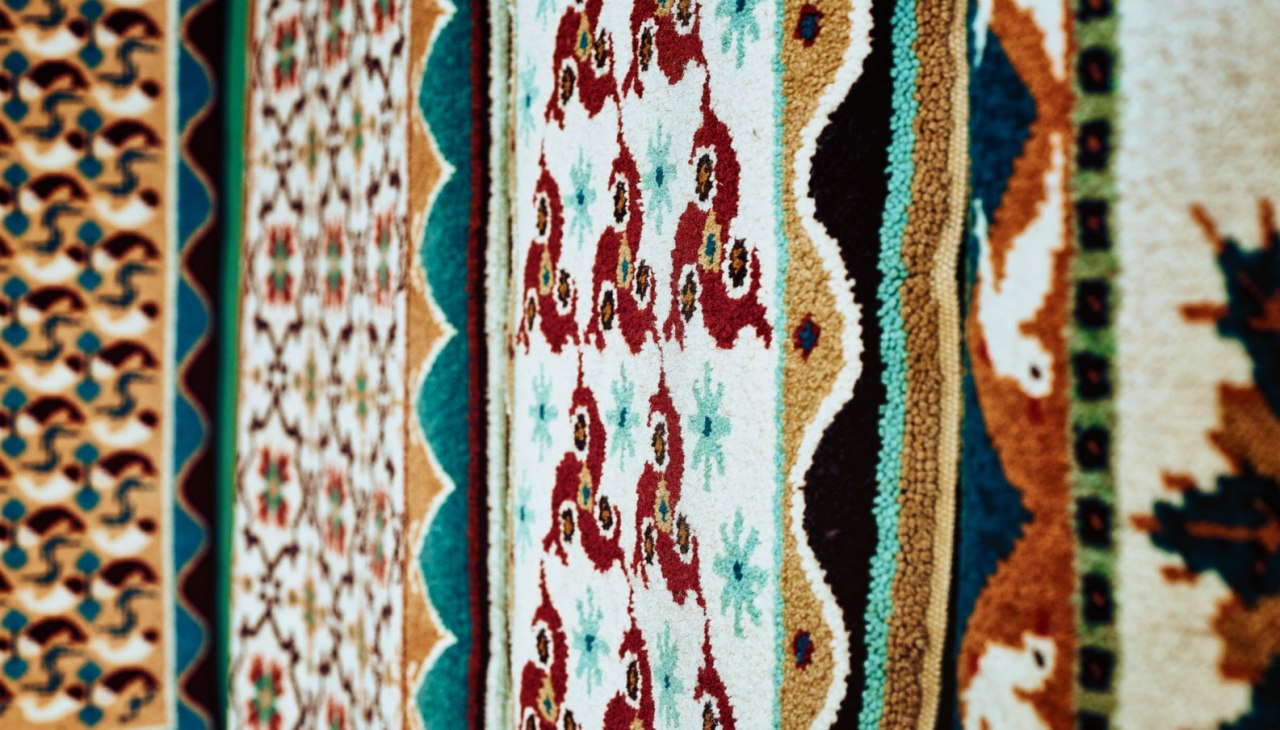 Freester Fischerteppiche im Heimatmuseum Freest, © TMV@pocha.de Freester Fischerteppiche im Heimatmuseum Freest, © TMV@pocha.de