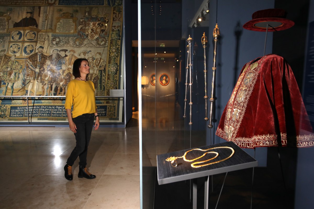 Blick in die Ausstellung zur pommerschen Landesgeschichte // &copy; Pommersches Landesmuseum / Vincent Leifer