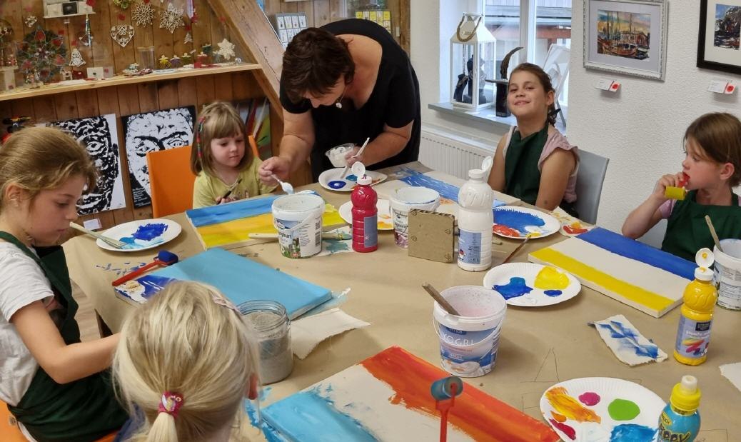 Malworkshop f&uuml;r Kinder, Jugendliche und Erwachsene, &copy; Galerie Kunstvoll Barth