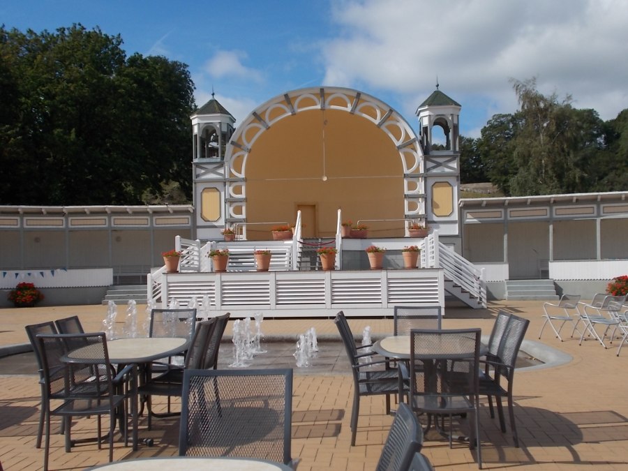 Kurplatz G&ouml;hren mit Kurpavillon, &copy; KV G&ouml;hren