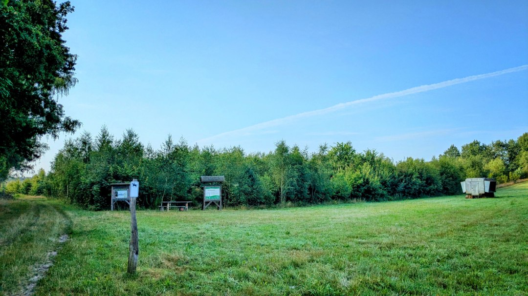 Klimawald Fleesensee Eingang, &copy; Landesforst MV