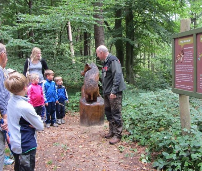 Auf dem Walderlebnispfad Dargun gehen Familien auf Spurensuche // © Stadtinformation Dargun Auf dem Walderlebnispfad Dargun gehen Familien auf Spurensuche // © Stadtinformation Dargun