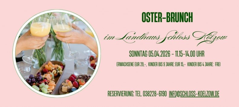 Oster-Brunch im Landhaus Schloss K&ouml;lzow // &copy; S. Maus