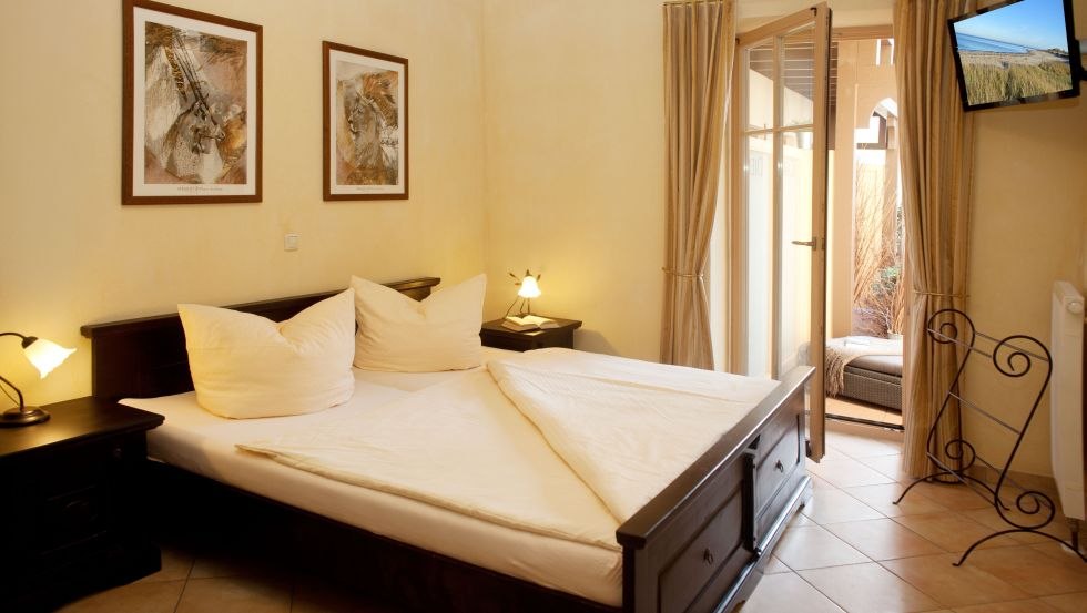 Schlafzimmer im Appartement 19, © Residenz Seestern, Banse & Klaus GbR