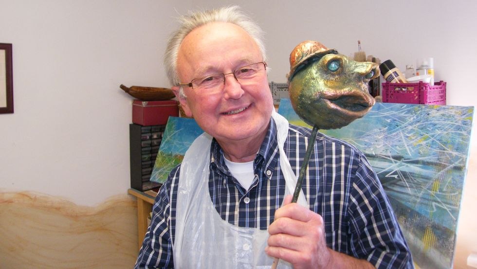 Ein stolzer Kunsthandwerker // &copy; Kreativurlaub Rieth/Siedl