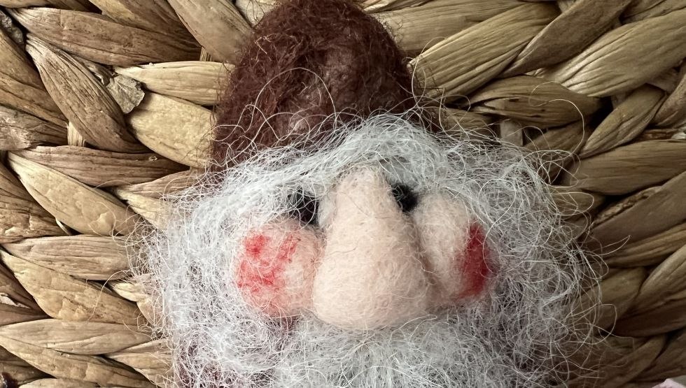 Gefilzter Wichtel mit Bart, &copy; Theresa Feiertag