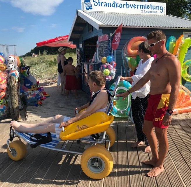 barrierefreier Strandzugang // © Kurverwaltung Ostseebad Ückeritz barrierefreier Strandzugang // © Kurverwaltung Ostseebad Ückeritz