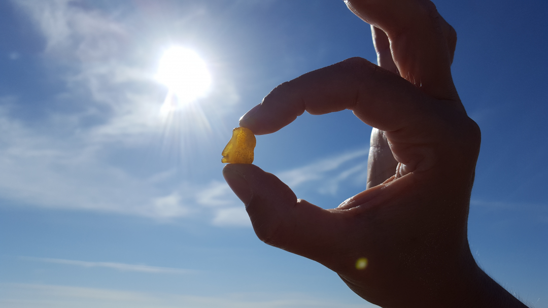 Bernsteinwanderung, © Bernstein in der Sonne