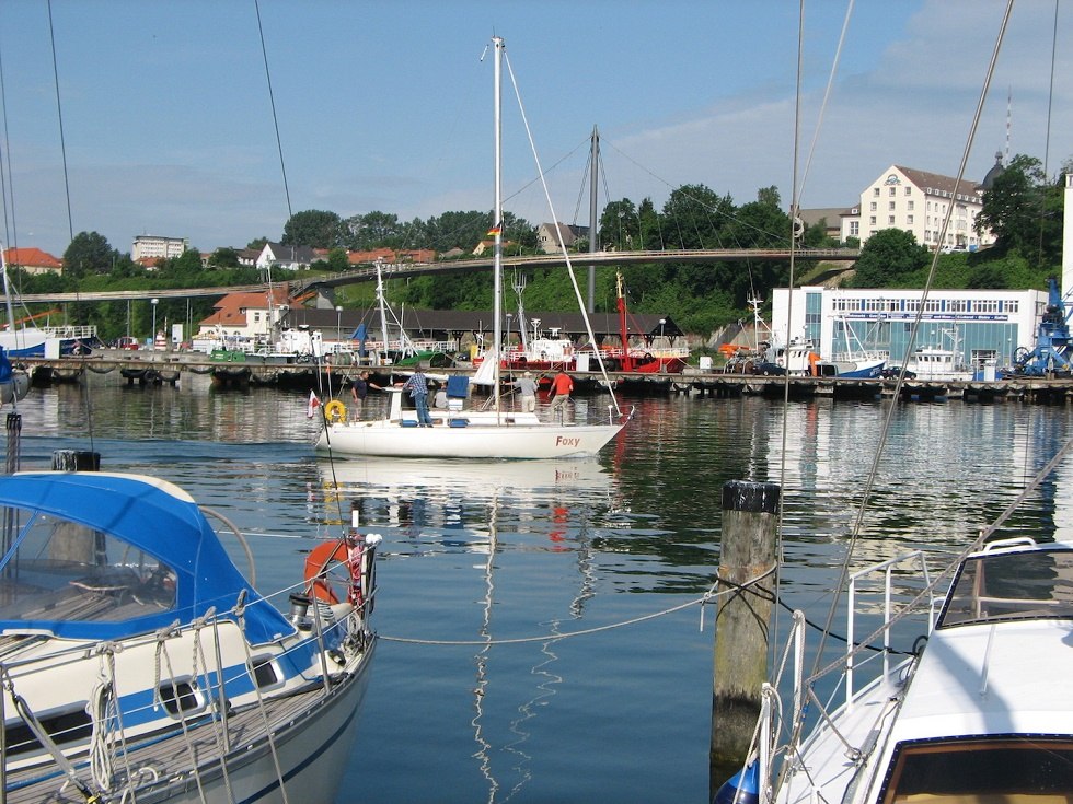 Fußgängerbrücke zum Stadthafen Sassnitz // © Tourismuszentrale Rügen Fußgängerbrücke zum Stadthafen Sassnitz // © Tourismuszentrale Rügen