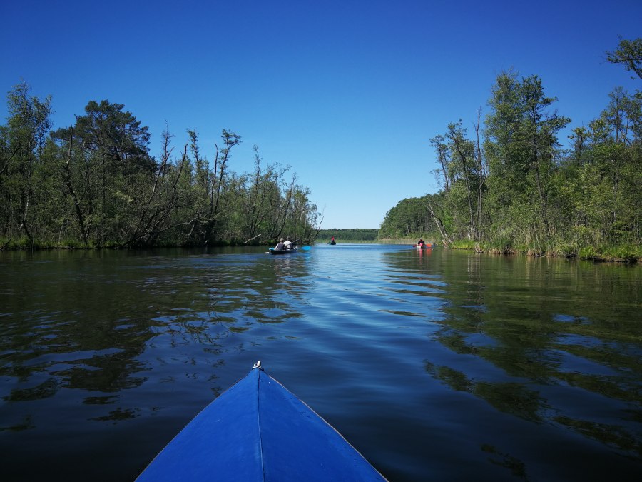 Paddeln auf dem Rätzsee, © FKK Camping am Rätzsee Paddeln auf dem Rätzsee, © FKK Camping am Rätzsee