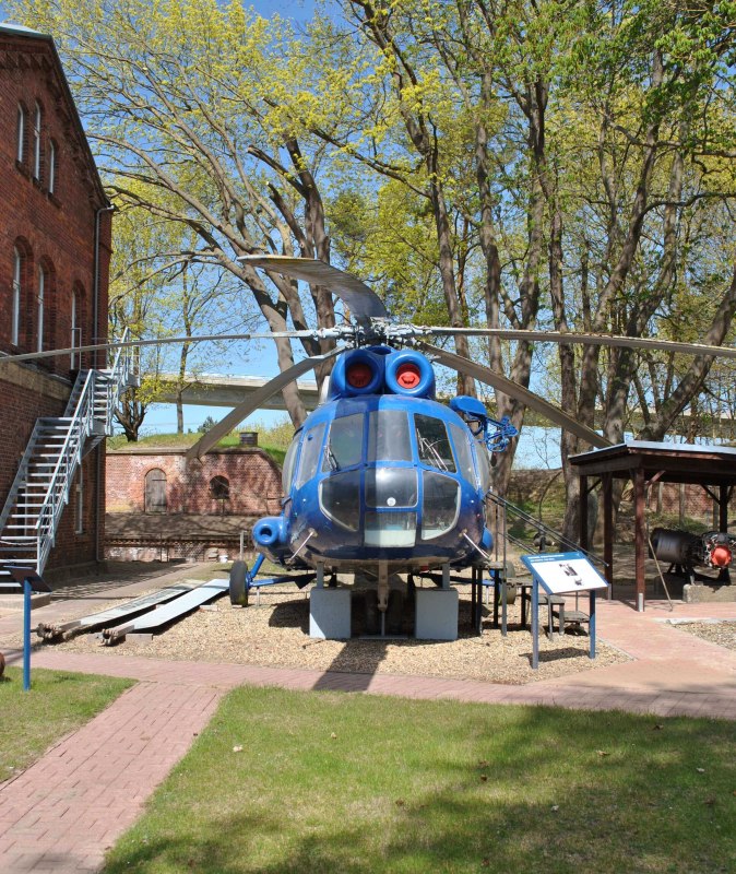 Ein Original Marinehubschrauber im Marinemuseum D&auml;nholm, Au&szlig;enstelle des STRALSUND MUSEUM // &copy; STRALSUND MUSEUM