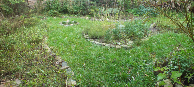 Beispiel für einfache Gestaltungsmöglichkeiten von Stadtnatur, © BUND NB Beispiel für einfache Gestaltungsmöglichkeiten von Stadtnatur, © BUND NB