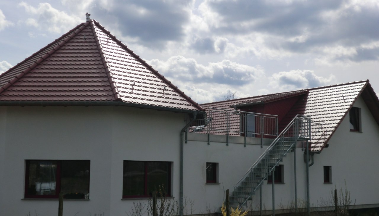 Das Haus mit der Ferienwohnung im Obergeschoss, &copy; Burkhard M&uuml;ller
