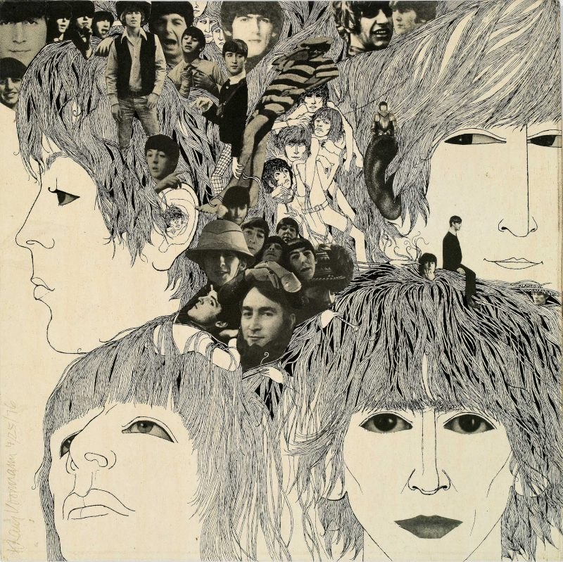 von Grafiker Klaus Voormann entworfenes Revolver Album, The Beatles // &copy; Klaus Voormann
