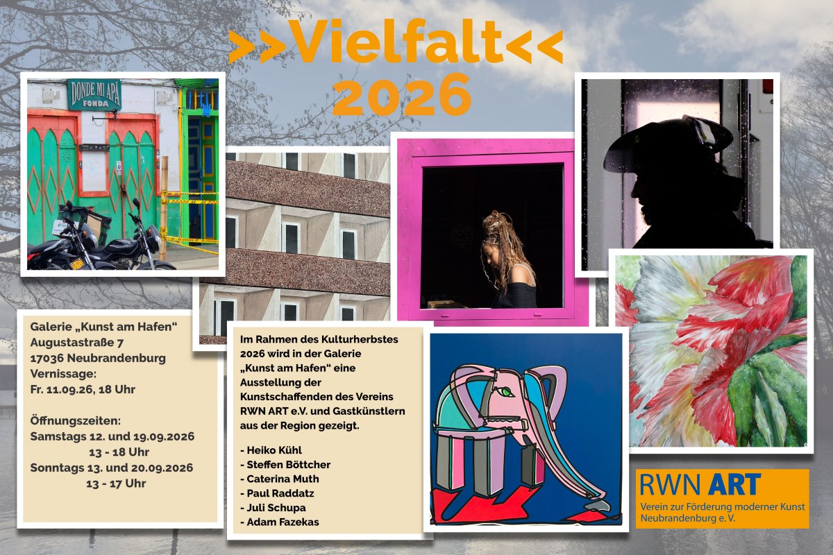 Einladung Ausstellung Vielfalt 2026 // &copy; RWN ART e.V.