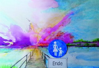 Fußgänger Ende (10. Platz beim Plakatwettbewerb 2025) // © Susann Altenburg Fußgänger Ende (10. Platz beim Plakatwettbewerb 2025) // © Susann Altenburg