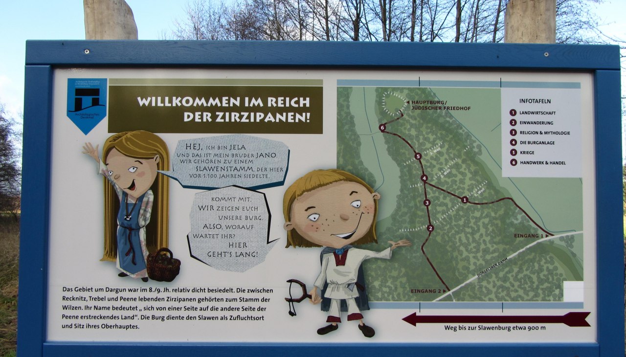 Eingangstafel Slawenpfad, © M. Kiakua Eingangstafel Slawenpfad, © M. Kiakua