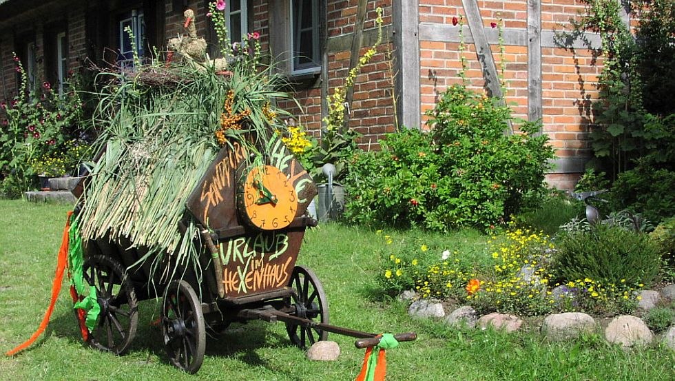 Wagen mit Sanddorn // © Silke Stephan Wagen mit Sanddorn // © Silke Stephan
