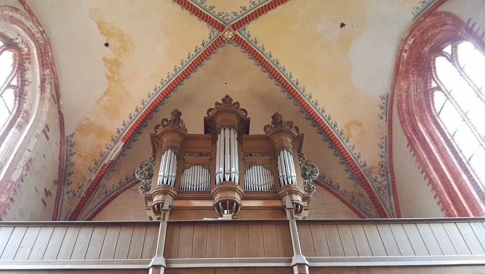Blick auf die Orgel in der Inselkirche von Poel // © VMO, R. Kral Blick auf die Orgel in der Inselkirche von Poel // © VMO, R. Kral