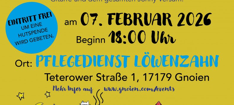 Poster Motiv des Konzerts am 07.02., &copy; Warbelstadt Gnoien