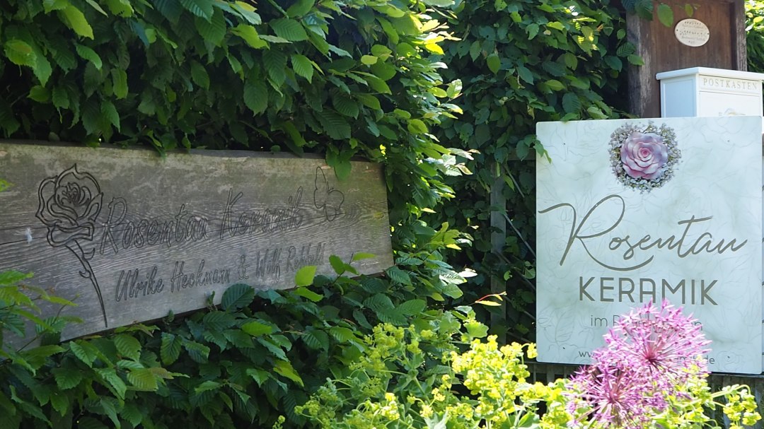 Herzlich willkommen in der Rosentaukeramik, © Manuela Steimle