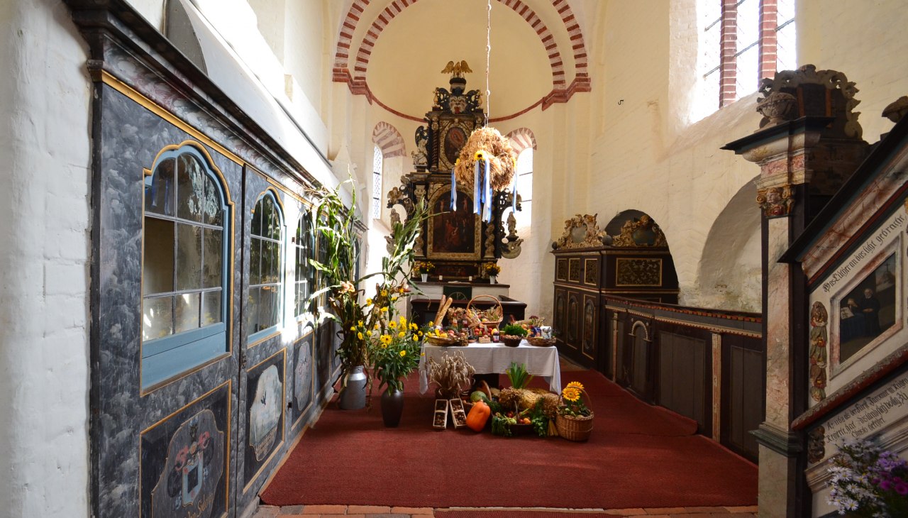 Johanneskerk Schaprode - interieur - foto, © Tourismuszentrale Rügen Johanneskerk Schaprode - interieur - foto, © Tourismuszentrale Rügen