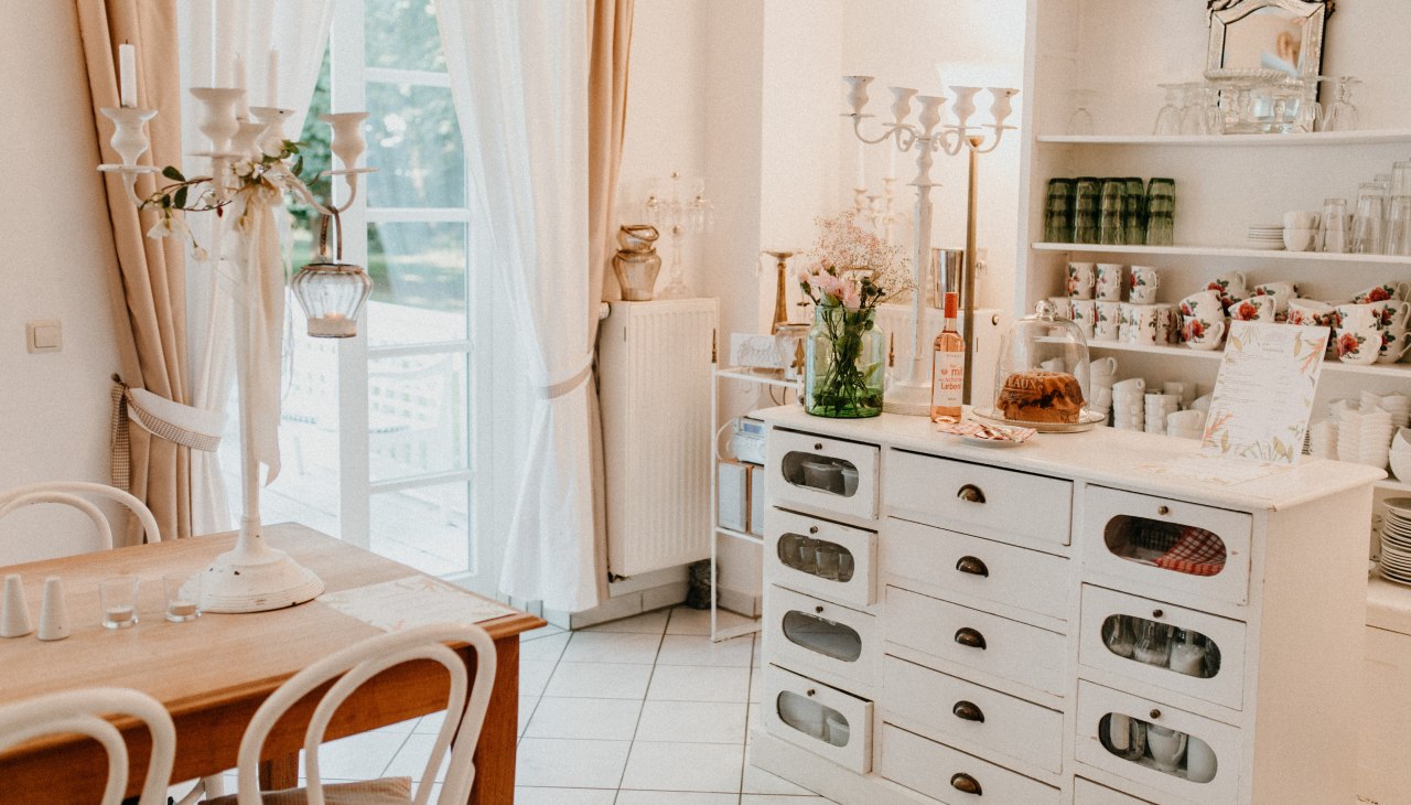 Landelijke keuken in het Krimvitz landhuis, © Gutshaus Krimvitz Landelijke keuken in het Krimvitz landhuis, © Gutshaus Krimvitz