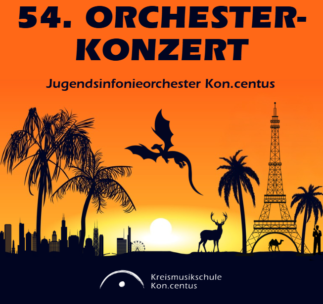 Affiche van het 54e orkestconcert // &copy; Kon.centus