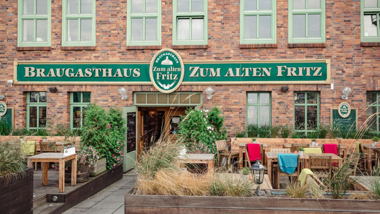 Außenansicht vom Braugasthaus "Zum alten Fritz" Rostock // © BgH Alter Fritz/M. Krüger Außenansicht vom Braugasthaus "Zum alten Fritz" Rostock // © BgH Alter Fritz/M. Krüger