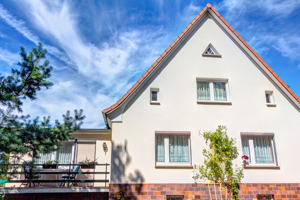 Buitenaanzicht van het Sankt Nikolai pension in Parchim // &copy; Michel Lask