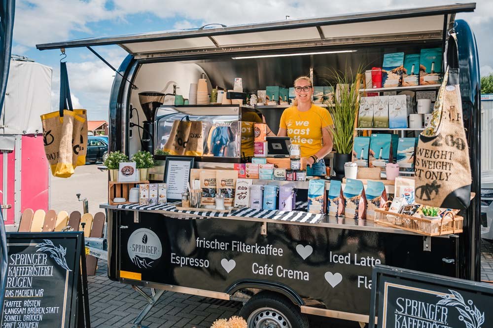 Marktstand Kaffeer&ouml;sterei Springer // &copy; Mirko Boy