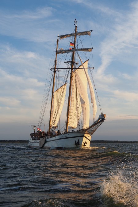 Kulinarische Segeltour mit der Weissen D&uuml;ne &ndash; Genuss trifft Stil auf dem  Achterwasser, &copy; www.fotograefinnen.de