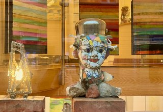 und Lichtobjekt Hanning Bruhn, &copy; Ute Laux