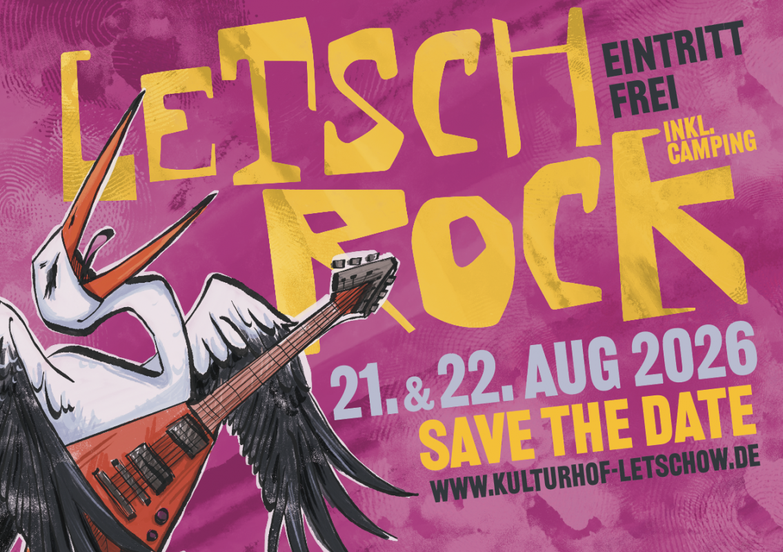 Save the Date LetschRock 2026 // &copy; Kulturhof Letschow e.V.