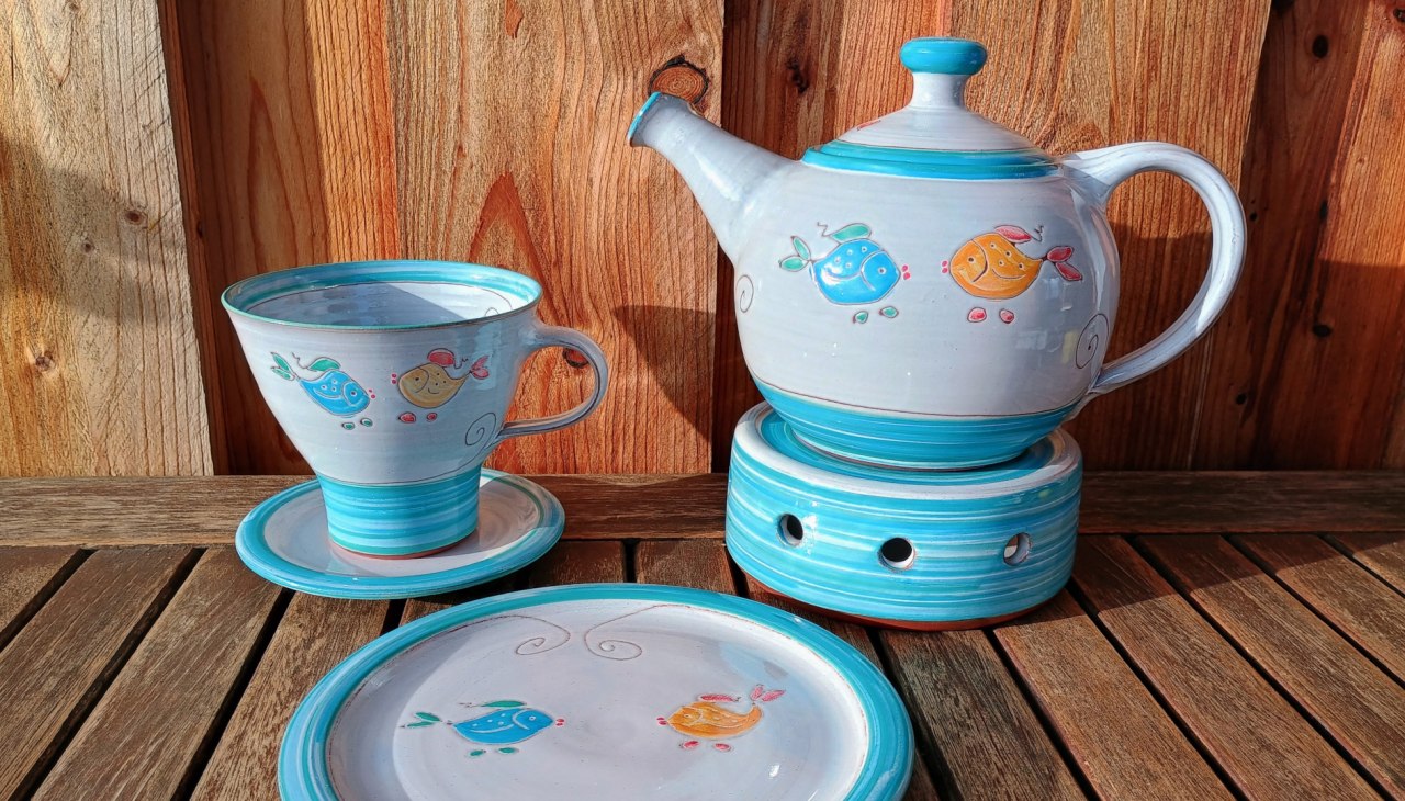 Theeservies in een populair visontwerp, © Y. Marquardt Theeservies in een populair visontwerp, © Y. Marquardt