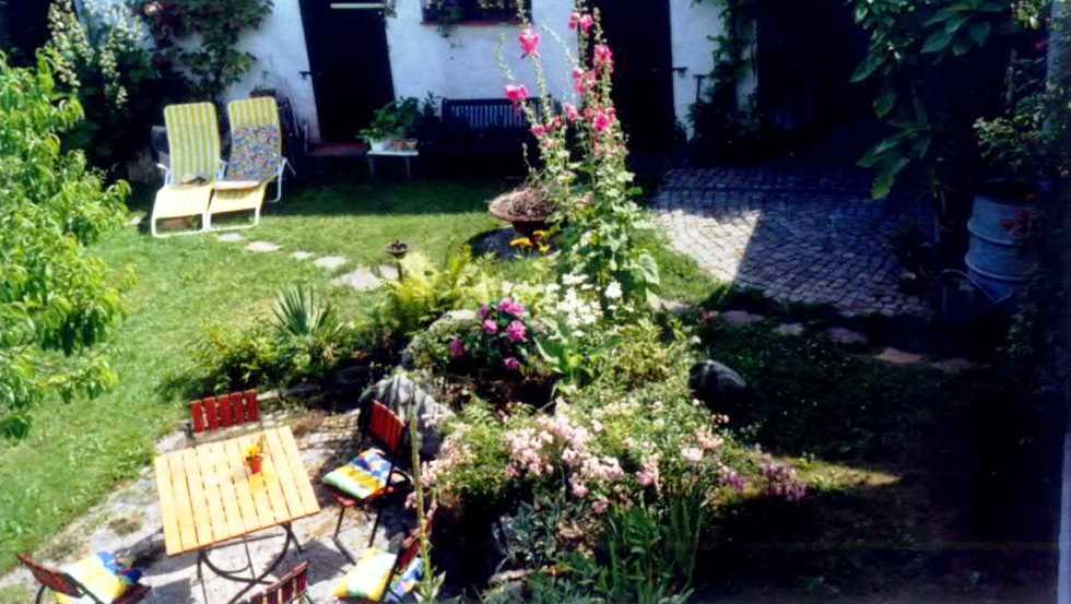 Samen zijn op het terras en de kinderen gewoon laten spelen. // © Ferienwohnung Groß Samen zijn op het terras en de kinderen gewoon laten spelen. // © Ferienwohnung Groß