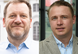 Portret van professor dr. Jochen Müller (links) en professor dr. Christian Stecker (rechts) // © privat Portret van professor dr. Jochen Müller (links) en professor dr. Christian Stecker (rechts) // © privat