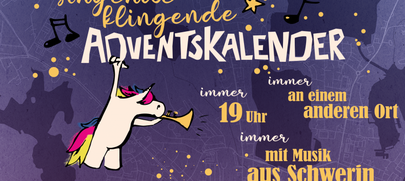 Jeden Tag öffnet sich ein musikalisches Kalendertürchen an einem anderen Ort in Schwerin, © musiKKlub Jeden Tag öffnet sich ein musikalisches Kalendertürchen an einem anderen Ort in Schwerin, © musiKKlub