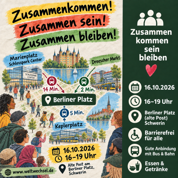 Zusammenkommen! Zusammen sein! Zusammen bleiben! // &copy; Robert Fehlandt