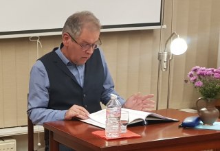 G&uuml;nther H. W. Preu&szlig;e liest im Ehm Welk-Haus // &copy; Uwe Boosmann