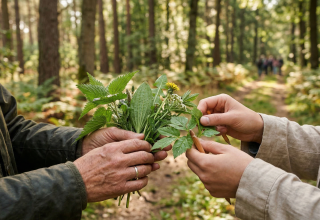 Kräuterwanderung // © Generiert mit Adobe Firefly / Gemini Kräuterwanderung // © Generiert mit Adobe Firefly / Gemini