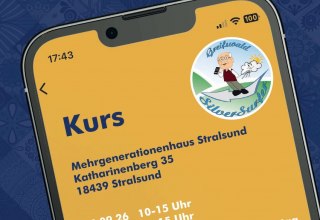 Flyer SilverSurfer-Kurs Stralsund // &copy; Pommerscher Diakonieverein e. V. B&uuml;rgerhafen