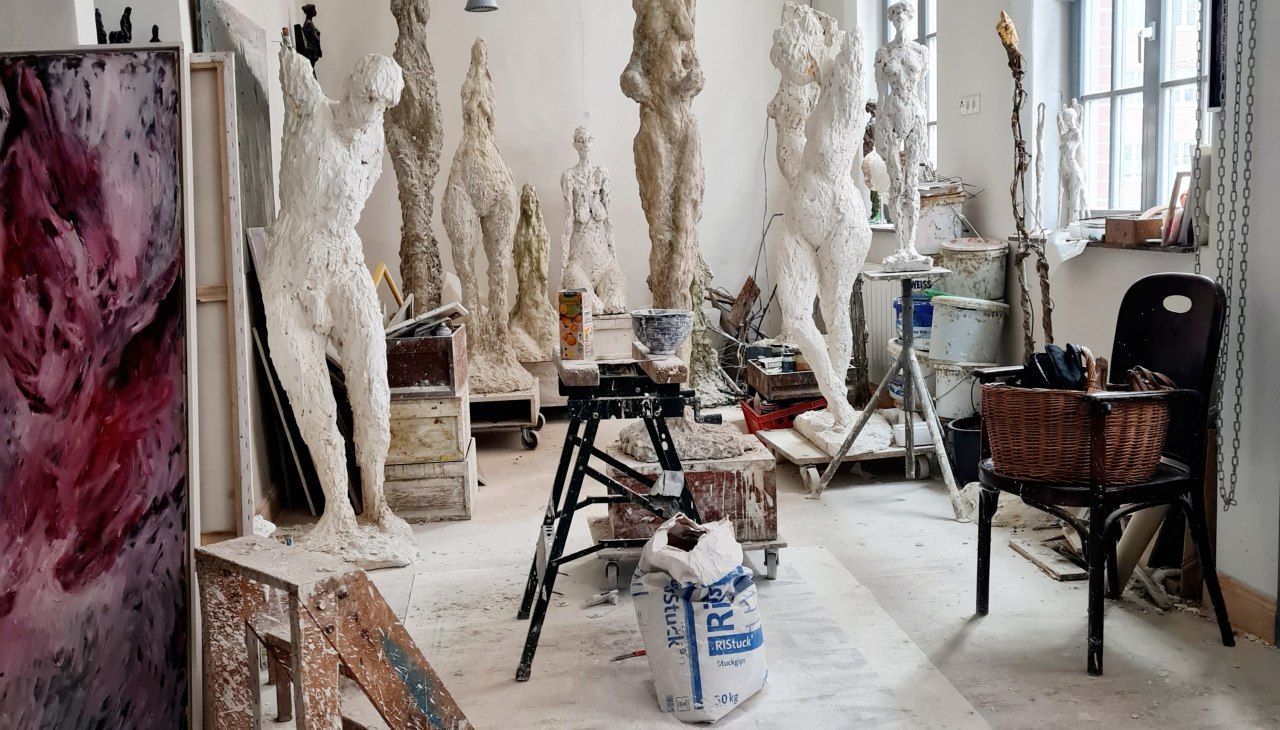 Atelier von Henning Spitzer in Güstrow, © Ernst Barlach Stiftung Atelier von Henning Spitzer in Güstrow, © Ernst Barlach Stiftung
