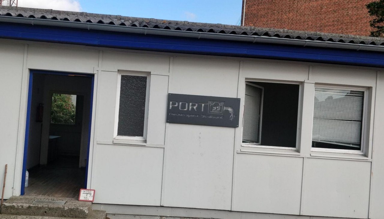 Au&szlig;enansicht des Hackspace Stralsund des Port39 // Chaos Computer Club Stralsund, &copy; Port39 e.V.