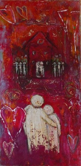 Einzug ins rote Haus, © Rosemarie Willig