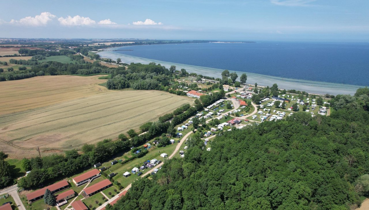Luftaufnahme des ostseequelle.camps, © Campingplatz Ostseequelle GmbH