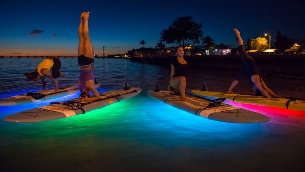 Ausgefallenes Light SUP im Angebot der Wassersportschule // © Oceanblue Watersports Ausgefallenes Light SUP im Angebot der Wassersportschule // © Oceanblue Watersports