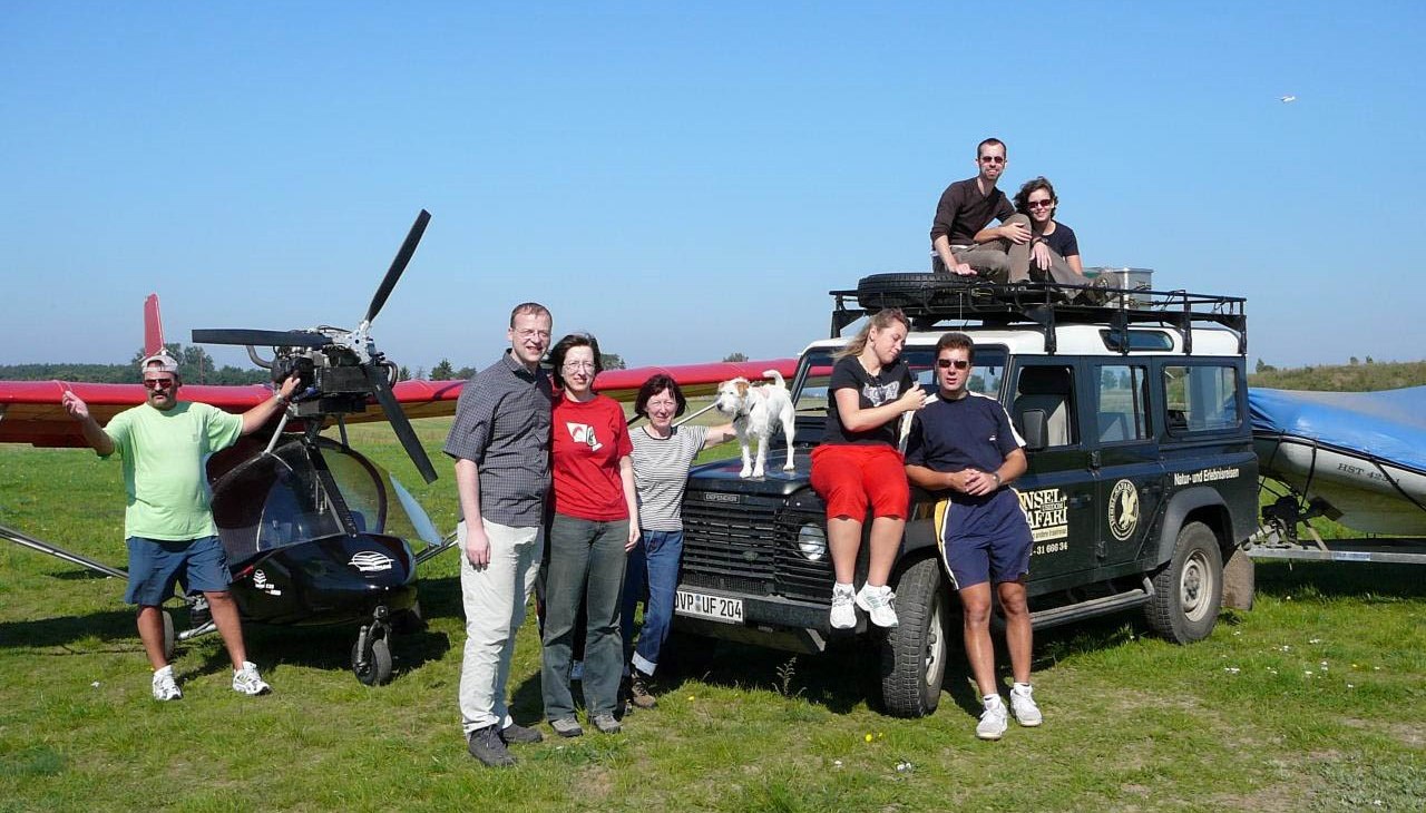 Ein Tag mit dem Landrover Schlauchboot und Flugzeug, © Gunnar Fiedler